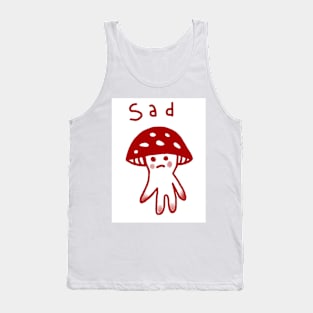 sad mushroom boy Tank Top